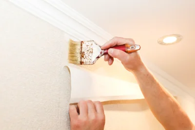 Pose de papier peint à Chavanac — revêtements muraux et toiles de verre